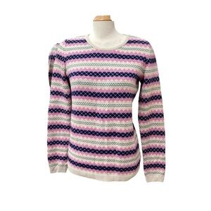NWT Talbots fair isle cotton blend sweater.